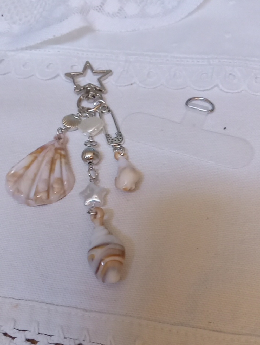 Shell Charm Phone Keychain - Picture 1 of 5